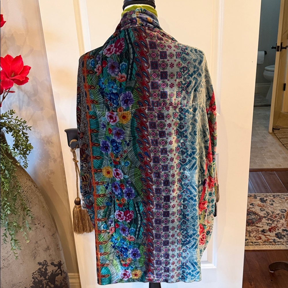 Johnny Was Multicolor Patterned Cardigan - Picture 6 of 16